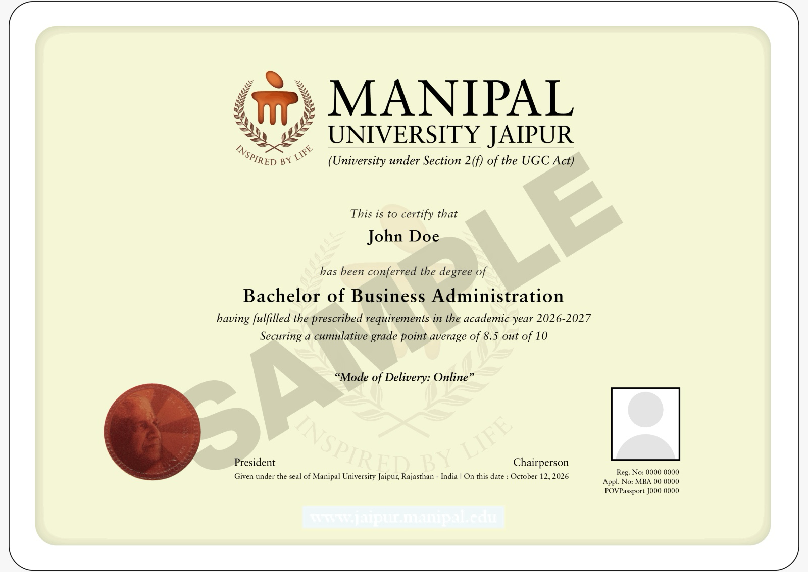 Certificate Preview