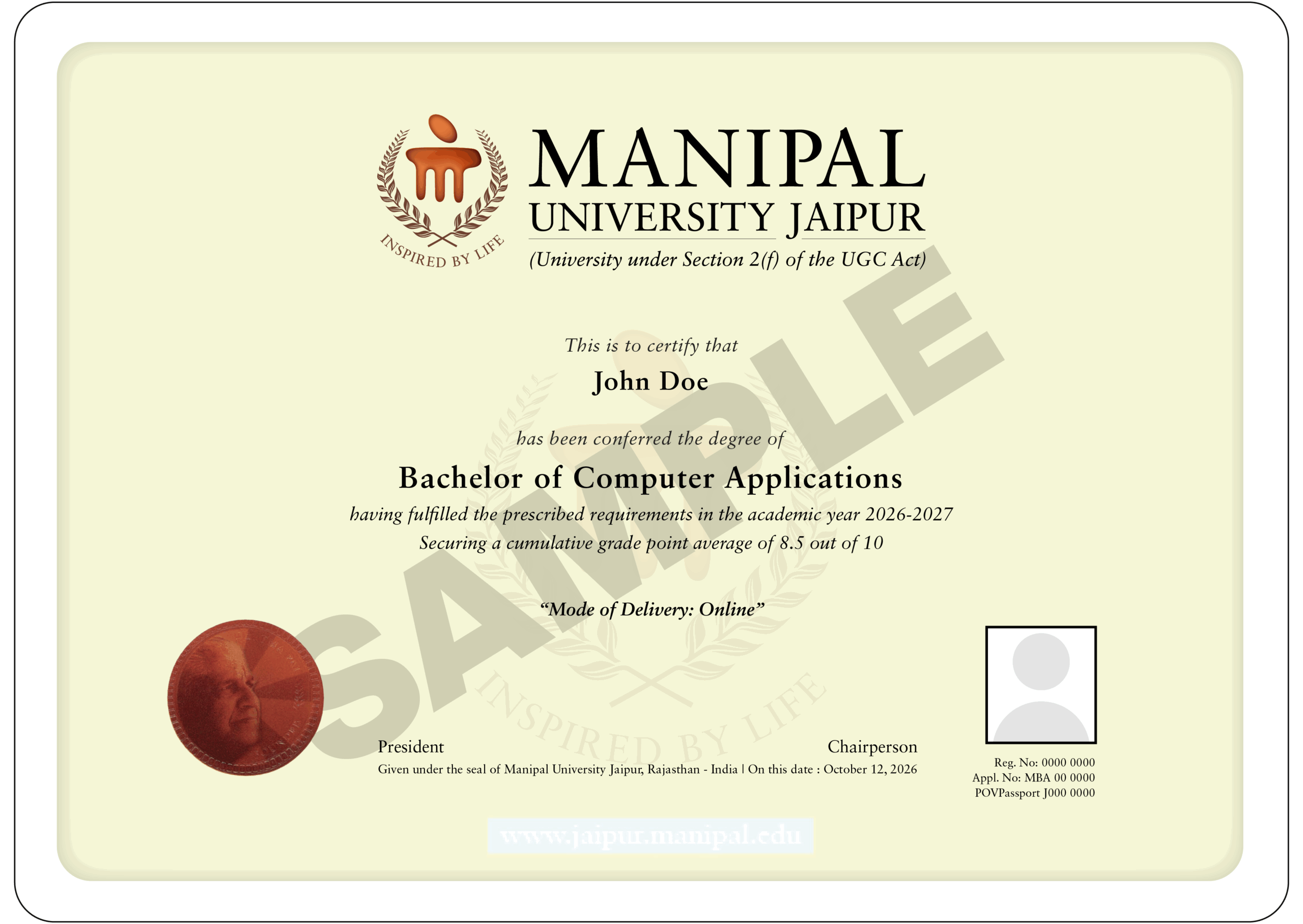 Certificate Preview
