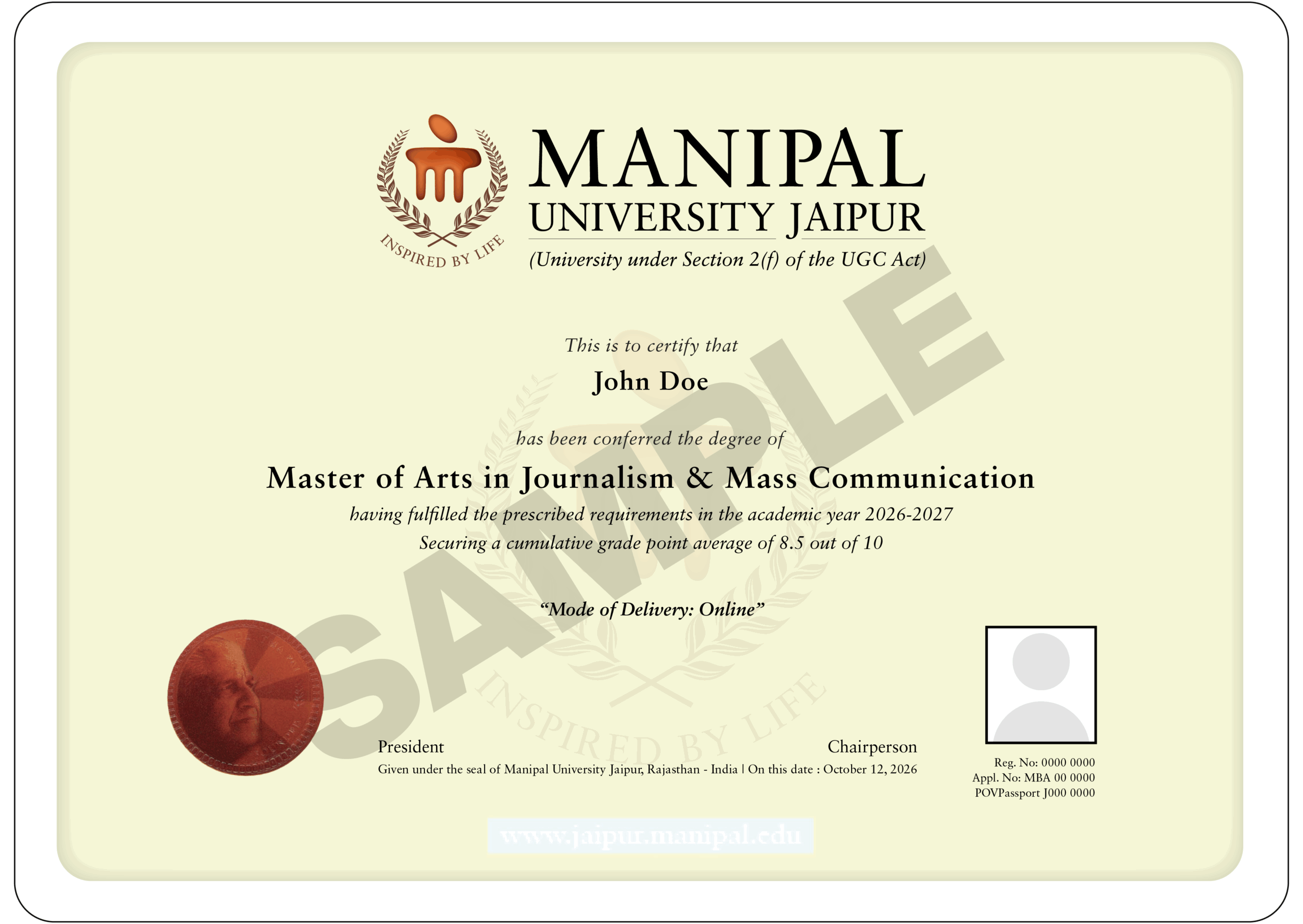 Certificate Preview
