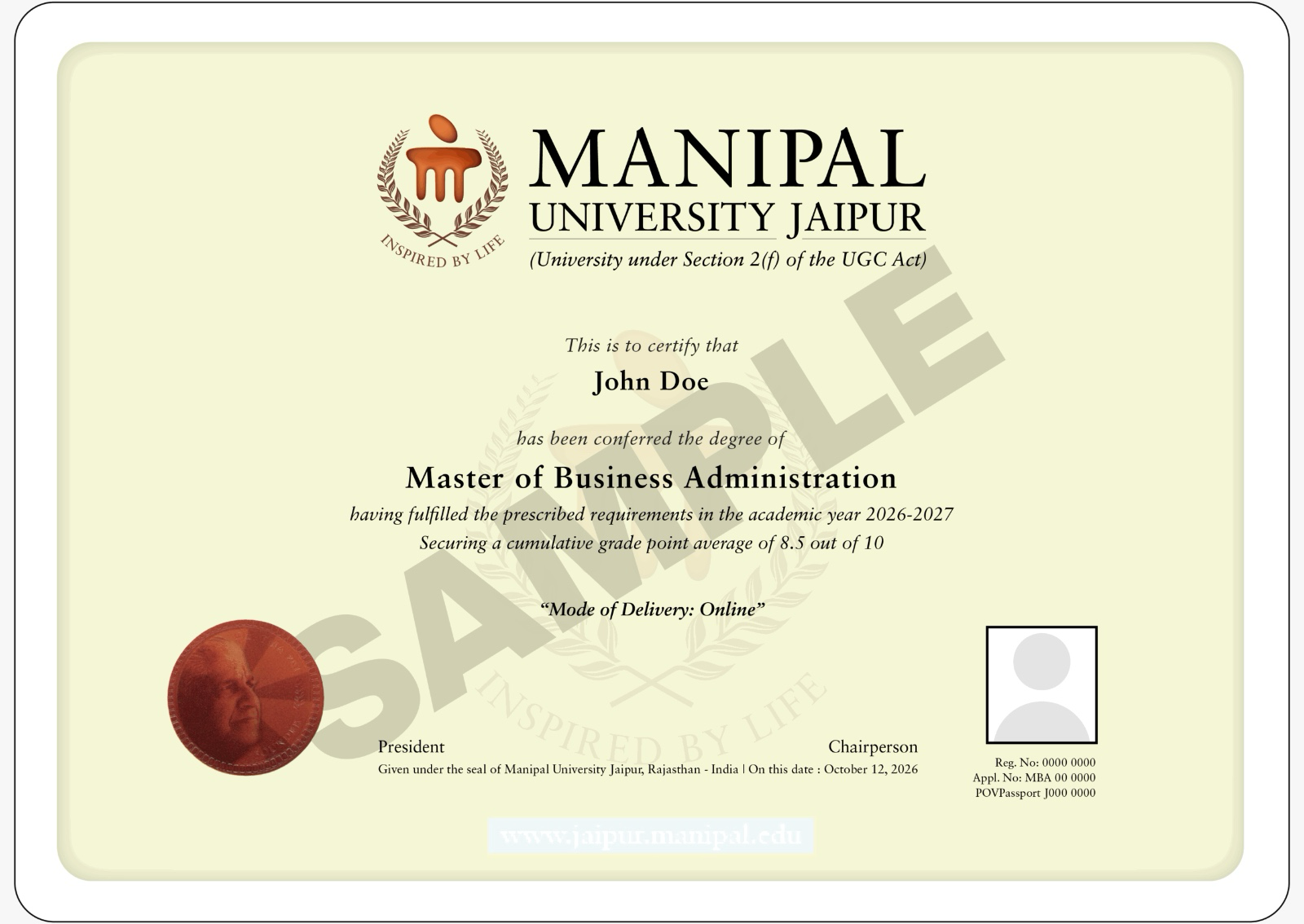 Certificate Preview