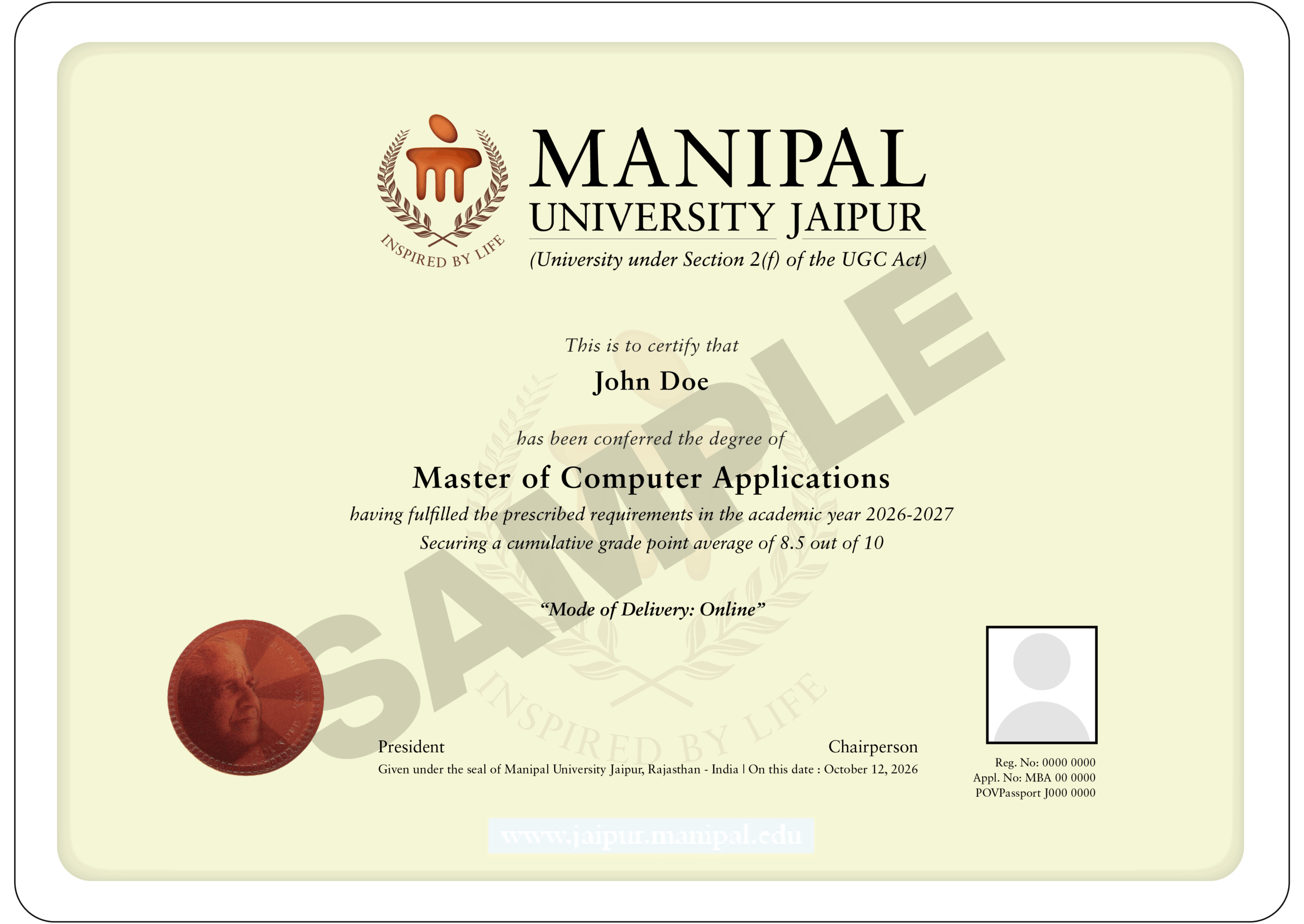Certificate Preview