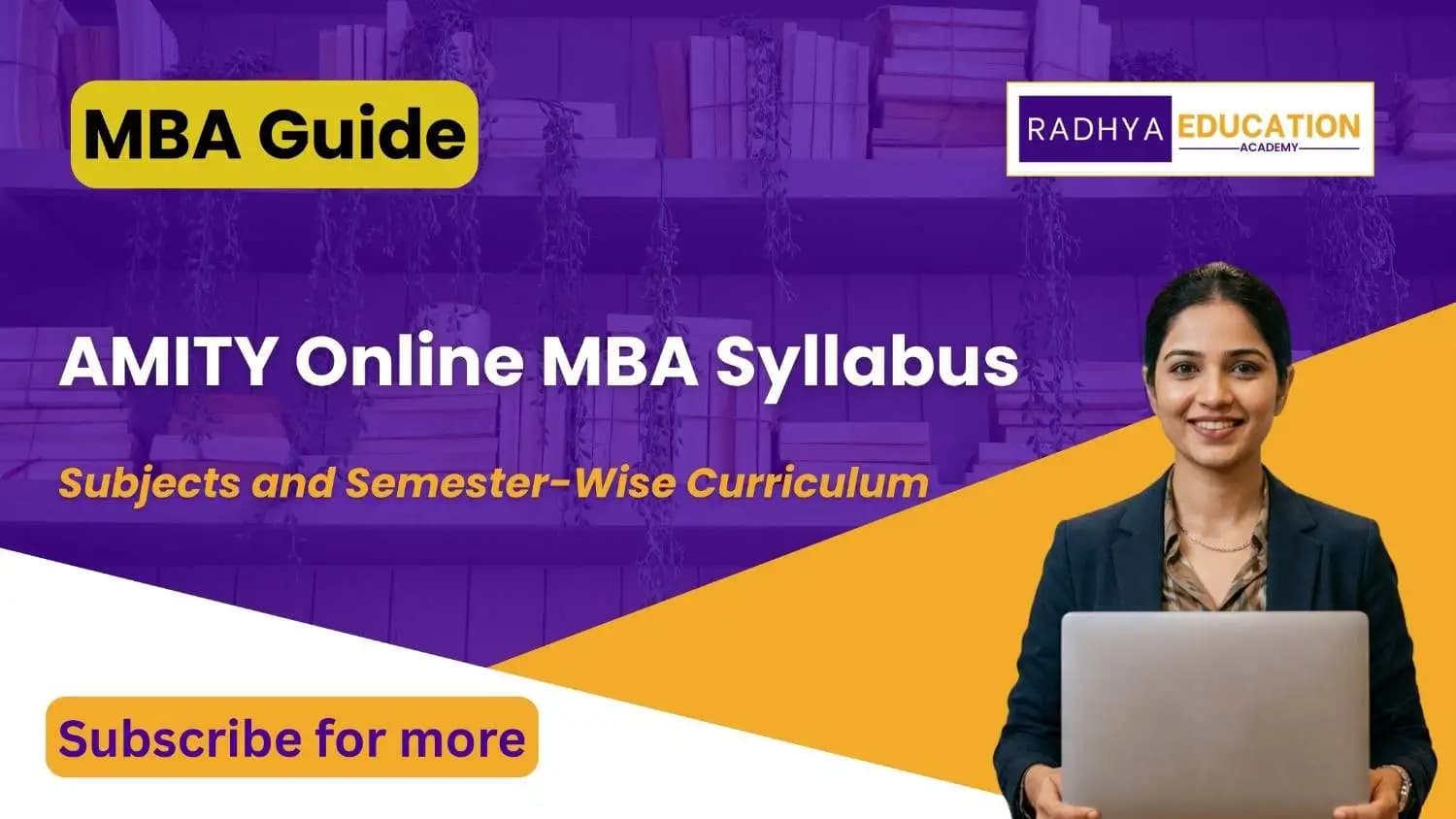 Amity Online MBA Syllabus 2026–27