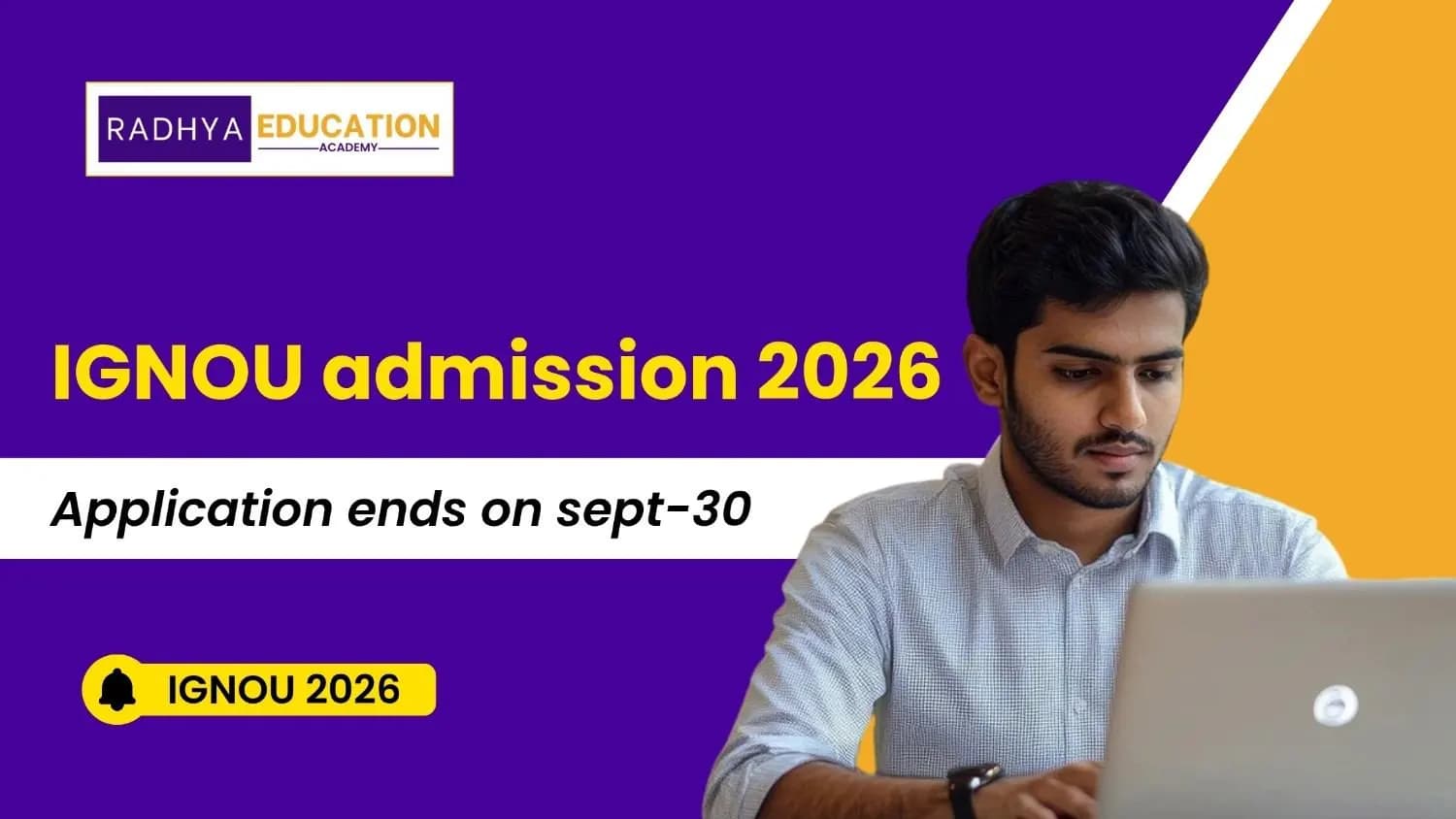 IGNOU Admission 2026: Last Date Extended to Sept 30
