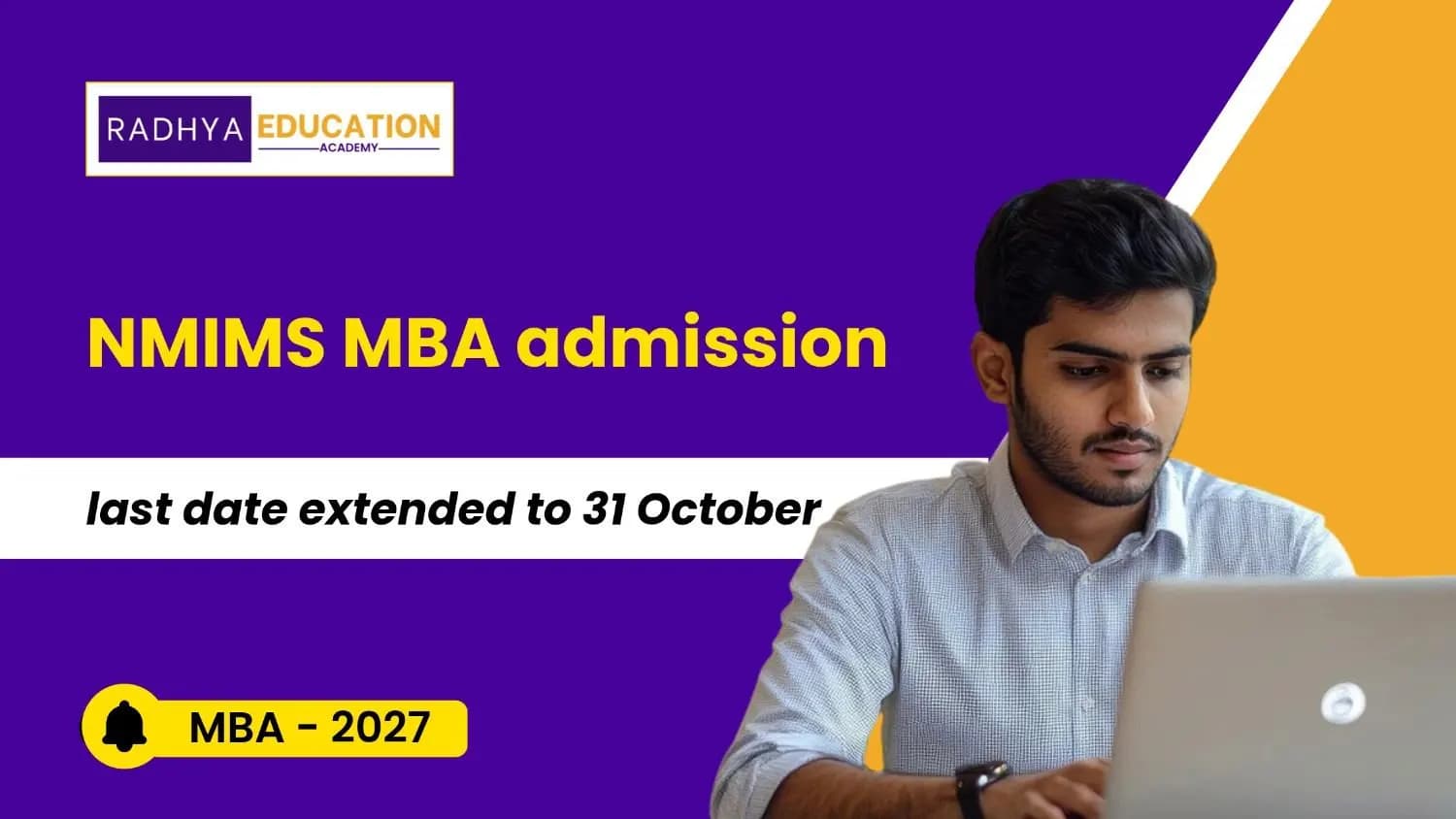NMIMS MBA Admission 2027 Last Date Extended to Oct 31