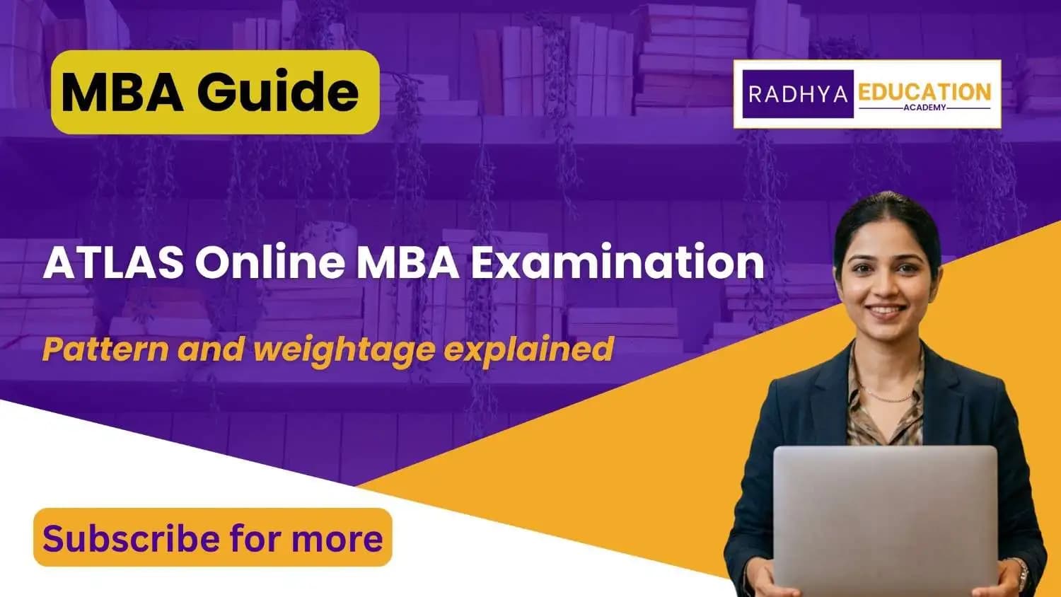ATLAS Online MBA Examination Pattern 2026