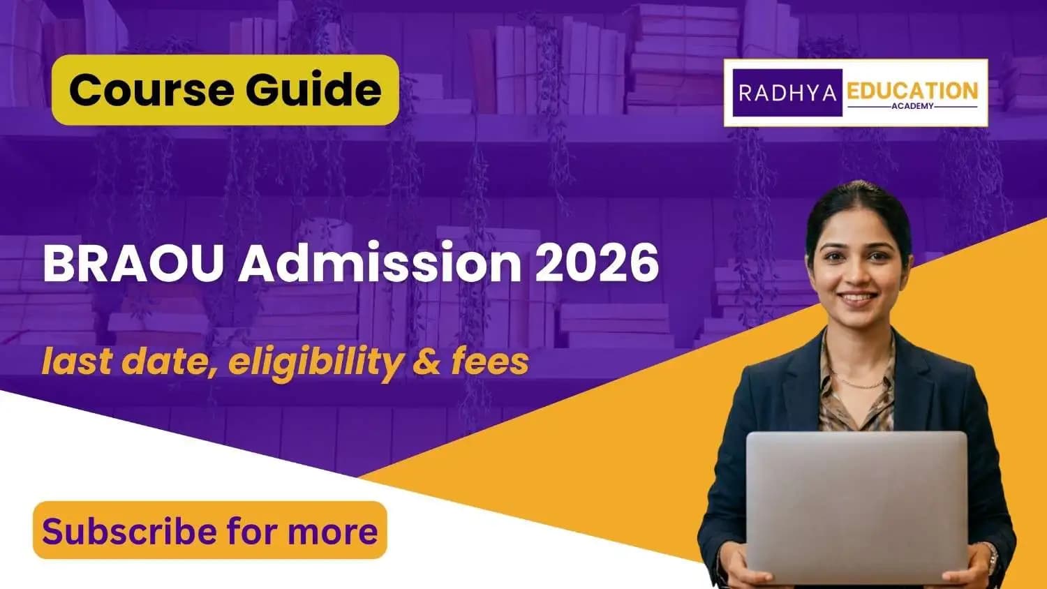 BRAOU Admission 2026: UG, PG & Diploma Courses