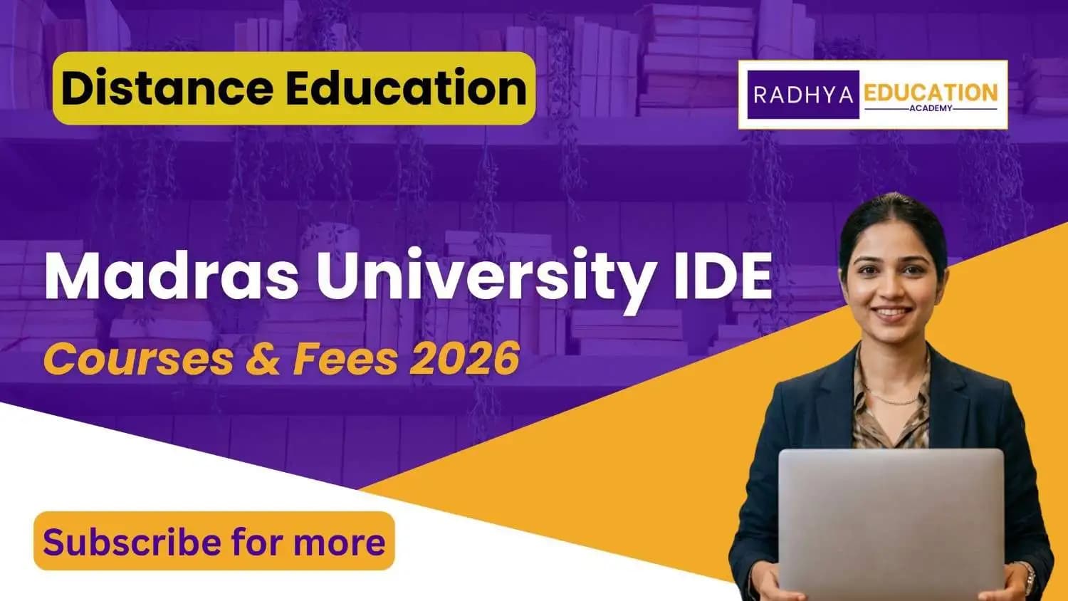 Madras University Distance Education: Courses, Fees & Specializations